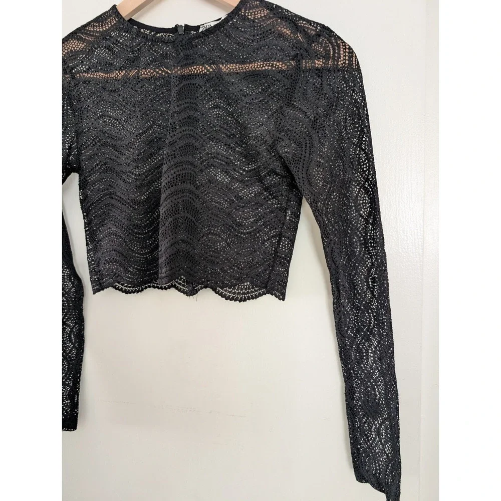 Zara sheer black